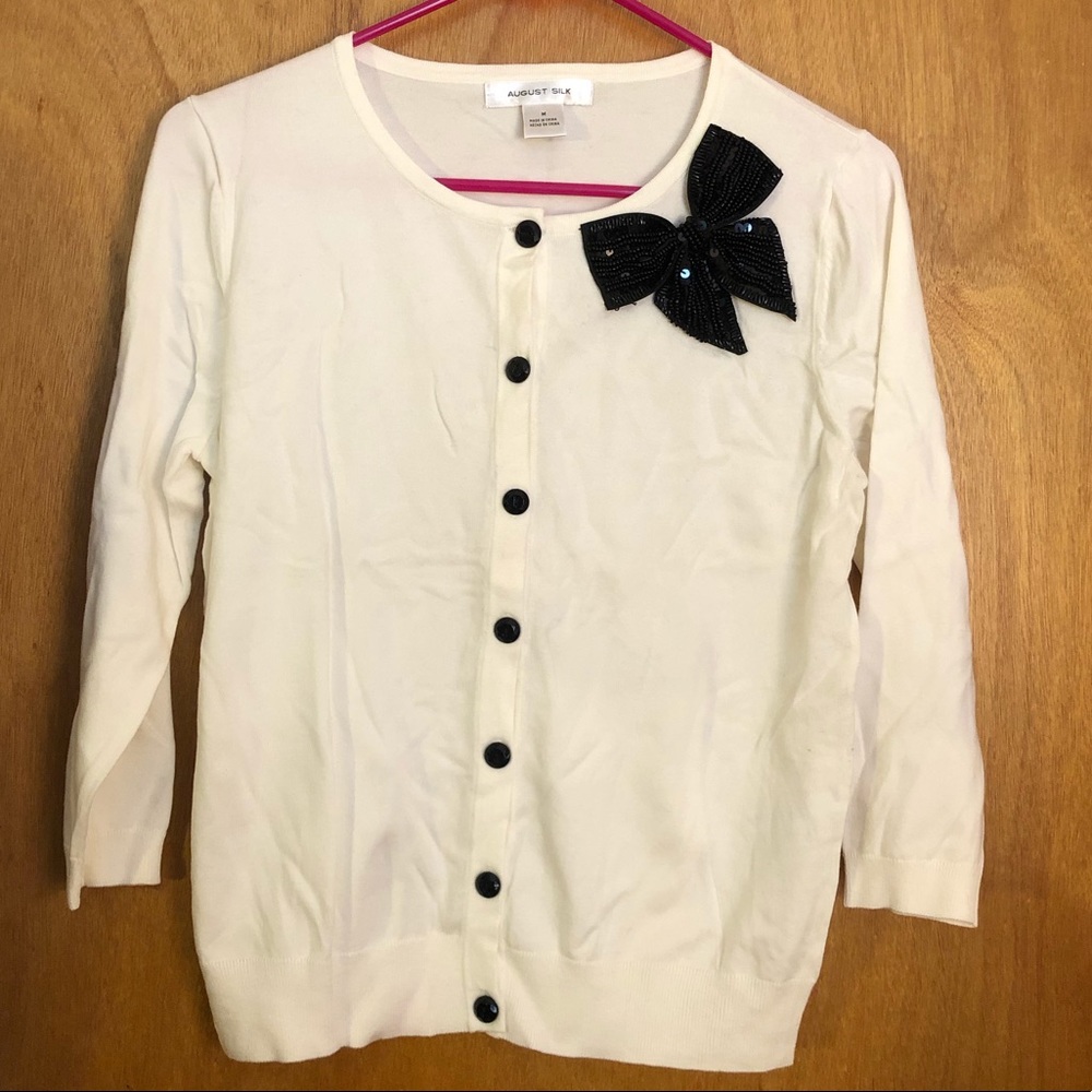 August Silk Cardigan